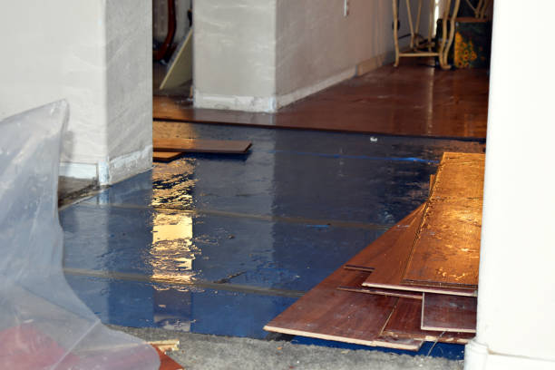 Professional Burst Pipe Cleanup technician working in Tulare, CA
